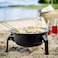 Portable Charcoal Barbecue Grill Black