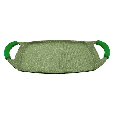 Prestige Essentials Non-Stick Granite Grill Pan W/Aluminum Base (36 x 25 x 23 cm, Green)