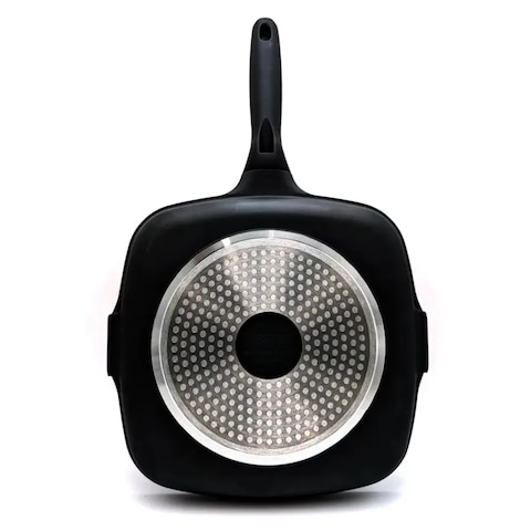 Prestige Essential Cast Aluminum Grill Pan Induction-Based (Black, 28cm)