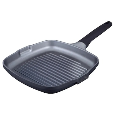 Prestige Essential Cast Aluminum Grill Pan Induction-Based (Black, 28cm)