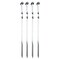 Paradiso Chromed Steel Skewers Pack (4 Pc.)