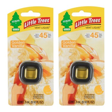 Little Trees Vent Liquid Car Air Freshener Pack Of 2 (3 ml, Vanilla Roma)