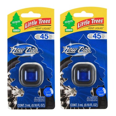Little Trees Vent Liquid Car Air Freshener Pack Of 2 (3 ml, New Car)