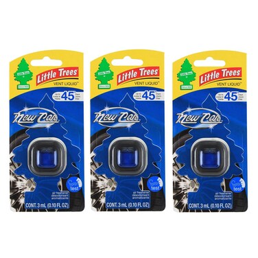 Little Trees Vent Liquid Car Air Freshener Pack Of 3 (3 ml, New Car)
