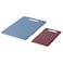 Chopping Board Set Of 2 Dark Blue/Red