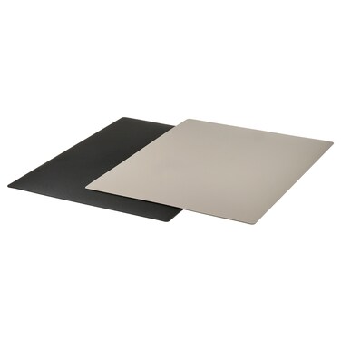 2Pcs Bendable Chopping Board Black/Dark Grey-Beige 28X36 Cm