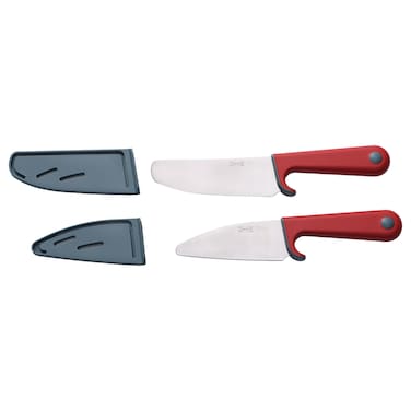 2-Piece Knife Set Light Turquoise/Bright Red