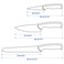 3-Piece Knife Set Light Grey/White