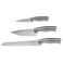 3-Piece Knife Set Light Grey/White