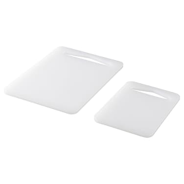 Chopping Board Set Of 2 White