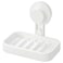Soap Dish With Suction Cup White