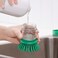 Dish-Washing Brush With Dispenser Bright Green