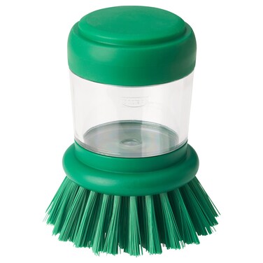 Dish-Washing Brush With Dispenser Bright Green