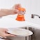 Dish-Washing Brush With Dispenser Bright Orange