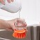 Dish-Washing Brush With Dispenser Bright Orange