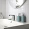 Soap Dispenser Light Grey-Turquoise