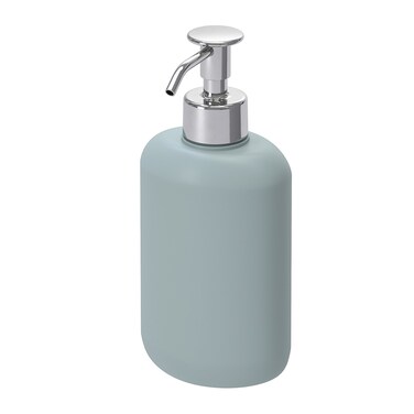 Soap Dispenser Light Grey-Turquoise