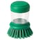 Dish-Washing Brush With Dispenser Bright Green