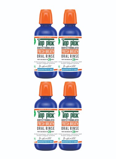 Advanced Oral Rinse with Icy Mint &ndash; Dentist Formulated Approved for Breath Confidence Pack Of 4