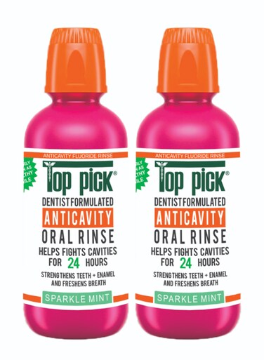 Anticavity Mouth Rinse &ndash; Sparkle Mint Freshness for a Dentist-Formulated Healthy Smile Pack Of 2
