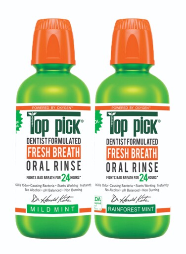 Mild Mint Plus Rainforest Mint Fresh Breath Dentist Formulated Oral Rinse, Combo Pack Of 2