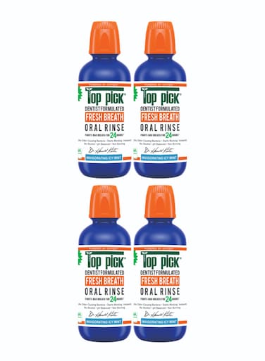 Advanced Oral Rinse with Icy Mint &ndash; Dentist Formulated Approved for Breath Confidence Pack Of 4