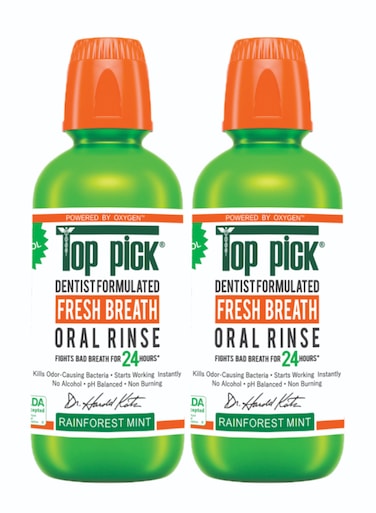Revitalizing Rainforest Mint Oral Rinse &ndash; On-the-Go Fresh Breath Solution Pack Of 2