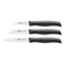 Zwilling Plastic &amp; Steel Twin Grip Knife Set (3. Pcs)
