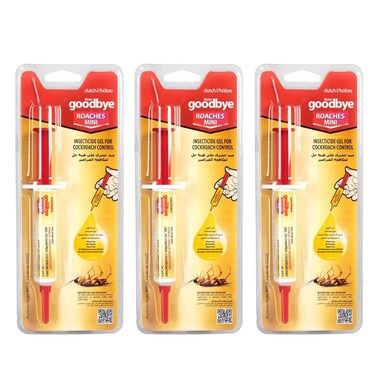 Pack Of 3 Goodbye Roaches Mini Cockroach Killer Gel (15 g)