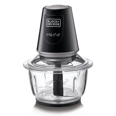 Black+Decker Multifunction Glass Chopper, GC430-B5 (1.2 L, 400 W)