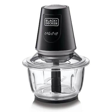 Black+Decker Multifunction Glass Chopper, GC430-B5 (1.2 L, 400 W)