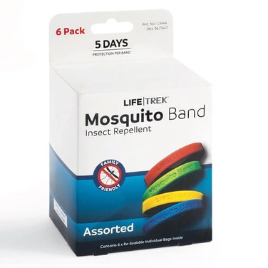 Lifetrek Silicone Mosquito Band Plain (Pack of 6)