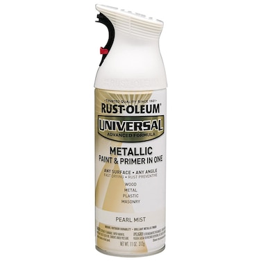 Rust-Oleum Universal Advanced Formula Metallic Paint &amp; Primer in One (Pearl Mist, 312 g)