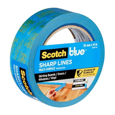 3M Scotch Blue Sharp Lines Advanced Masking Tape, 2093 (3.6 x 4100 cm)