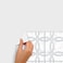 RoomMates Interlocking Circle Peel &amp; Stick Backsplash Tile Decal (43.82 x 92.71 cm, 2 Pc.)
