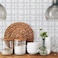 RoomMates Interlocking Circle Peel &amp; Stick Backsplash Tile Decal (43.82 x 92.71 cm, 2 Pc.)