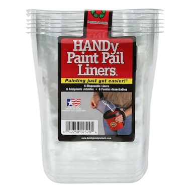 Handy Paint Pail Disposable Liners (Pack of 6)