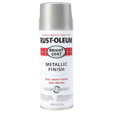 Rustoleum Bright Coat Spray (325.3 ml, Metallic Aluminum)
