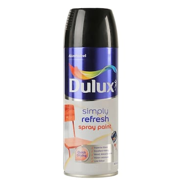 Dulux Simply Refresh Spray Paint (400 ml, NM Gloss Black)