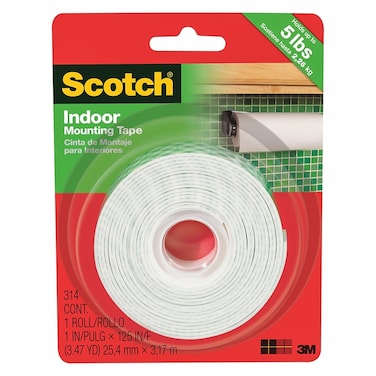 Indoor Mounting Tape (25 mm x 3 m, White)
