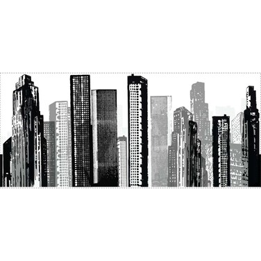 RoomMates Cityscape Peel &amp; Stick Wall Decal (45.72 x 101.60 cm, 1 Pc.)