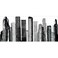 RoomMates Cityscape Peel &amp; Stick Wall Decal (45.72 x 101.60 cm, 1 Pc.)