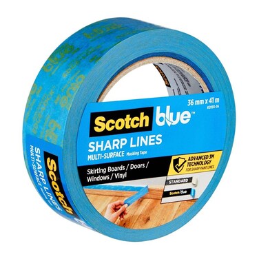 Blue Sharp Lines Advanced Masking Tape, 2093 (3.6 x 4100 cm)