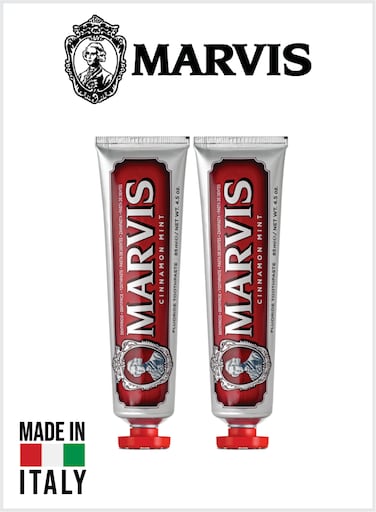 Cinnamon Mint Toothpaste Fluoride Toothpaste, Long-Lasting Fresh 85ML Pack Of 2