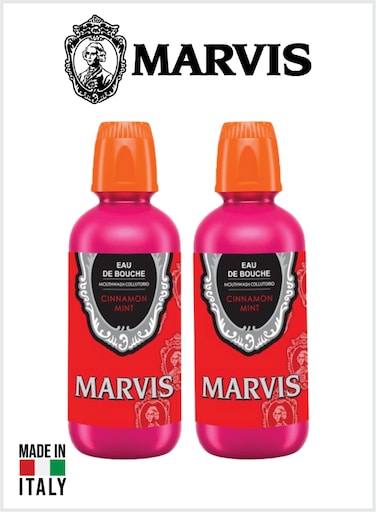 Cinnamon Mint Mouthwash Long-Lasting Freshness, Natural Cinnamon &amp; Mint Blend 400ML Pack Of 2