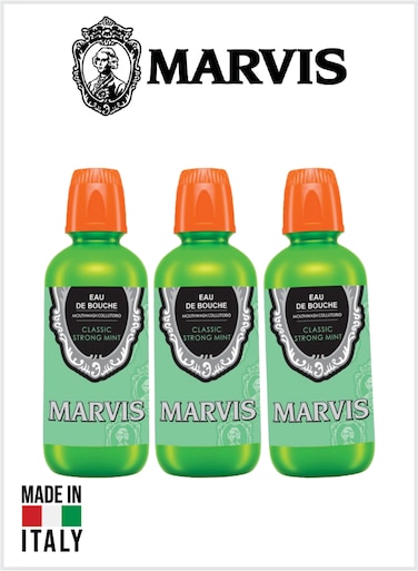 Classic Mint Mouthwash &ndash; Refreshing Classic Mint Formula for Complete Oral Hygiene 400ML Pack Of 3