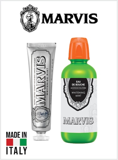 Oral Care Set &ndash; Whitening Mint Fluoride Toothpaste 85ml + Whitening Mint Mouthwash 400ml, Fresh Breath &amp; Daily Hygiene