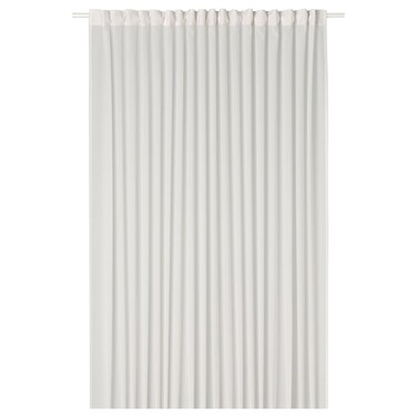 Sheer Curtain 1 Piece White/With Heading Tape 300X300 Cm