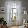 Sheer Curtains 1 Pair White/With Tab Top 140X300 Cm