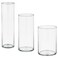 Vase Set Of 3 Clear Glass